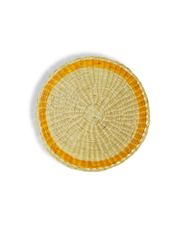 Natural woven placemat - Abo Design - Natural & Yellow | SIRA