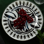 Assiette à Dîner en Porcelaine Fine - Design Noir & Blanc | The Stool