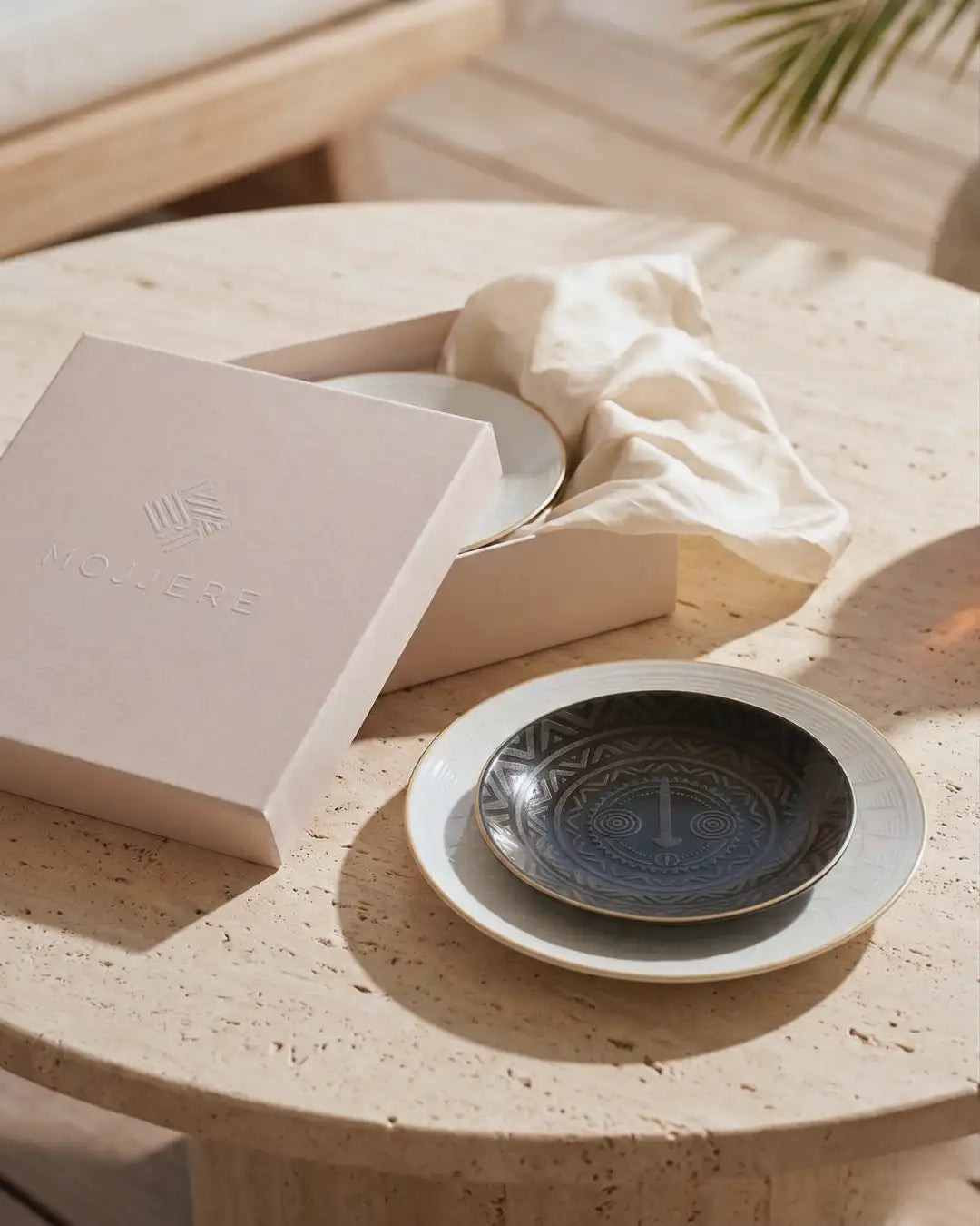 Duo d'assiettes en porcelaine fine | NURU