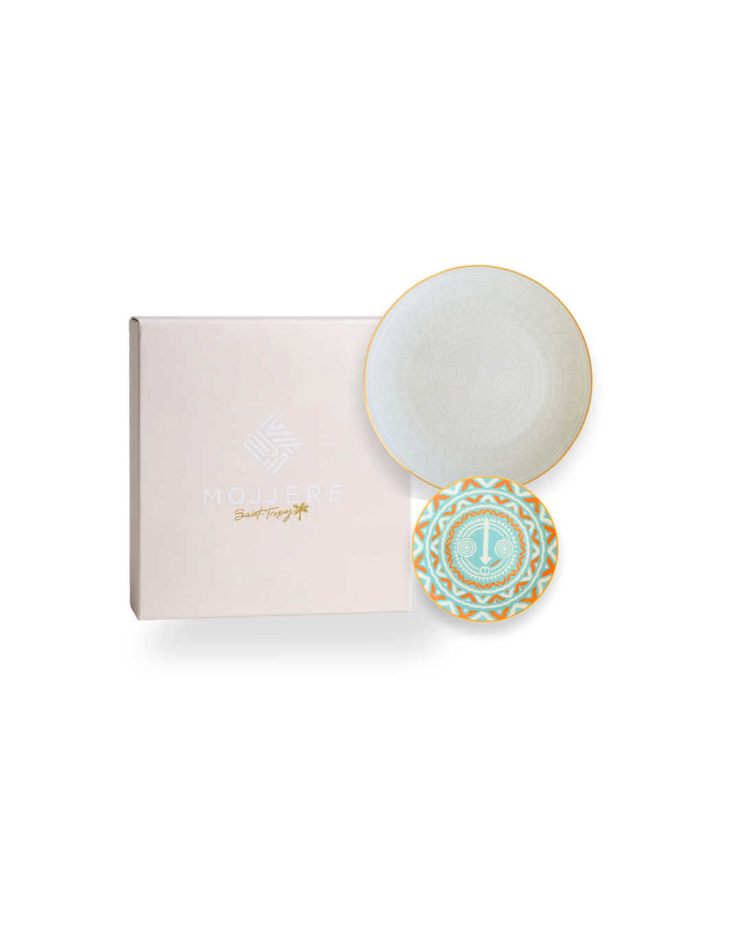 Duo d'assiettes en porcelaine fine | WELI