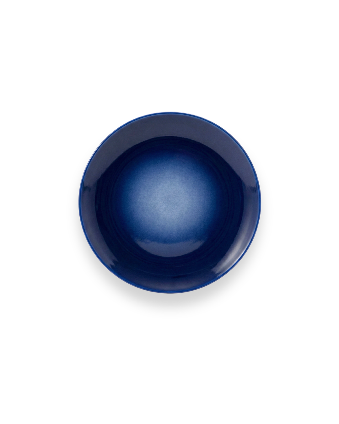 Assiette à Dessert en Porcelaine Fine - Décor Bleu Cobalt | ADIRE