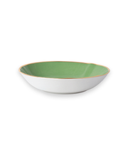 Fine Porcelain Soup Plate - Mint Green Color Design | BAHIA