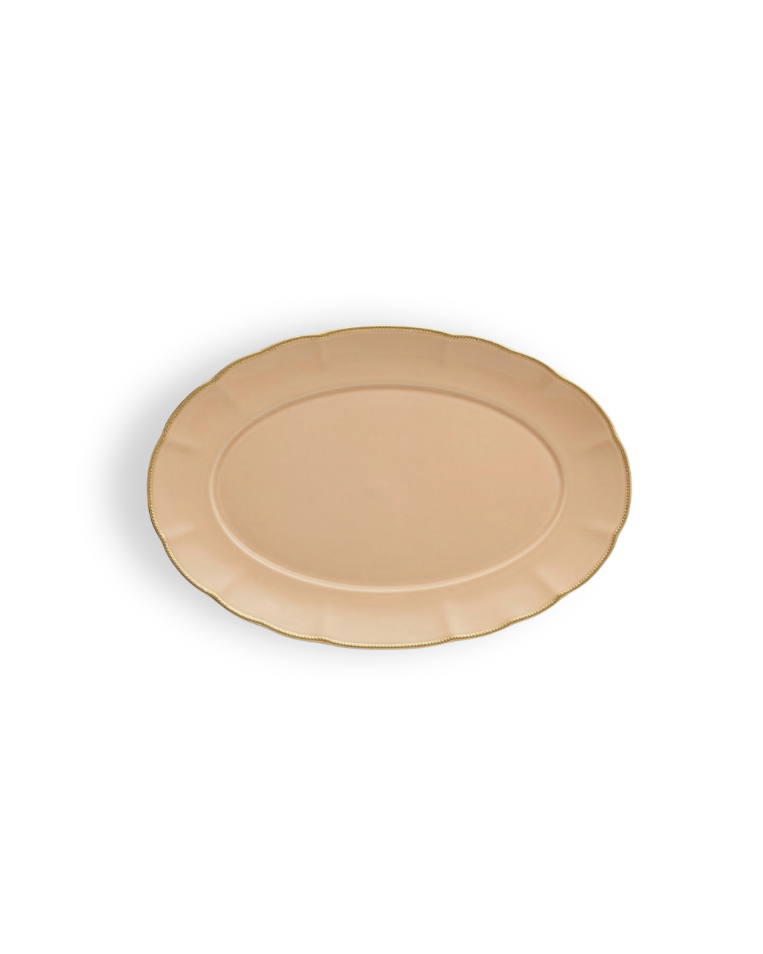 Fine Porcelain Oval Platter - Mocha Color Design | BAHIA