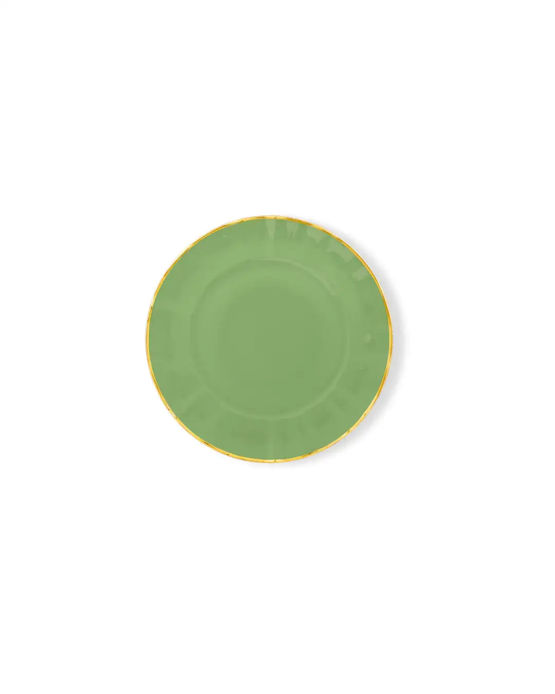 Fine Porcelain Dinner Plate - Mint Green Color Design | BAHIA