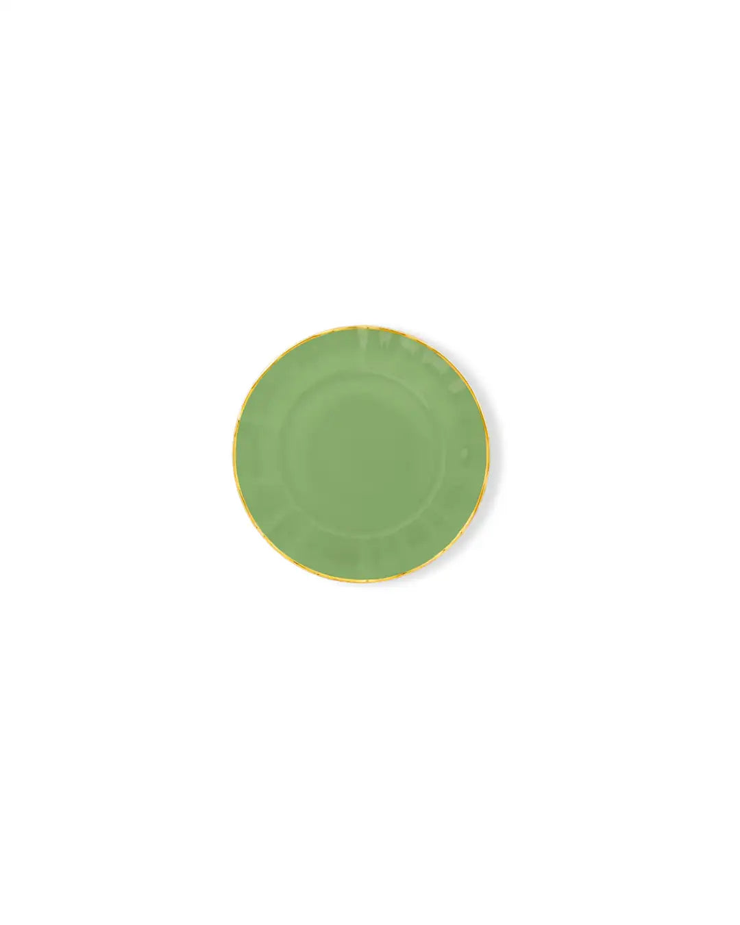 Fine Porcelain Dessert Plate - Mint Green Color Design | BAHIA