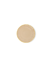 Fine Porcelain Dessert Plate - Mocha Color Design | BAHIA