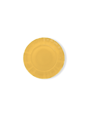 Assiette Plate en Porcelaine Fine - Motif Couleur Papaye | BAHIA