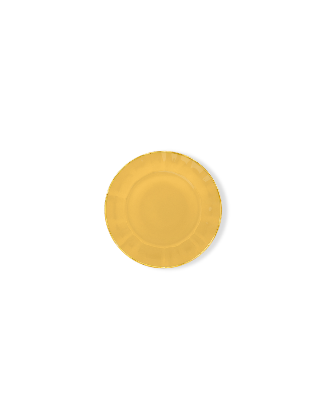 Fine Porcelain Dessert Plate - Papaya Color Design | BAHIA
