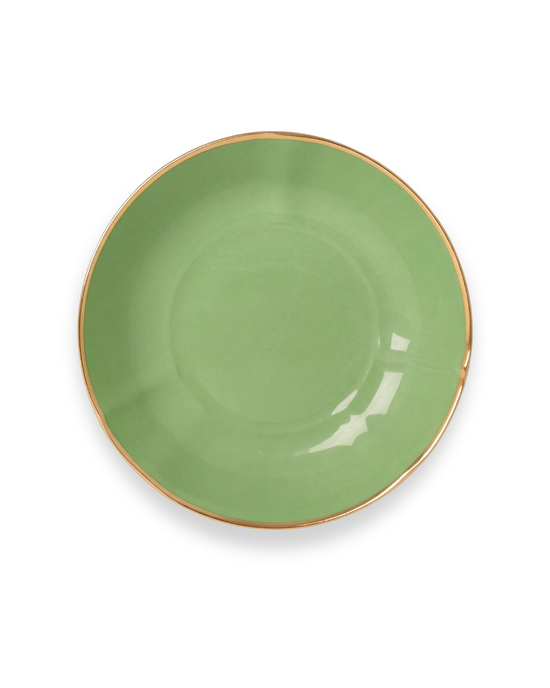 Fine Porcelain Soup Plate - Mint Green Color Design | BAHIA