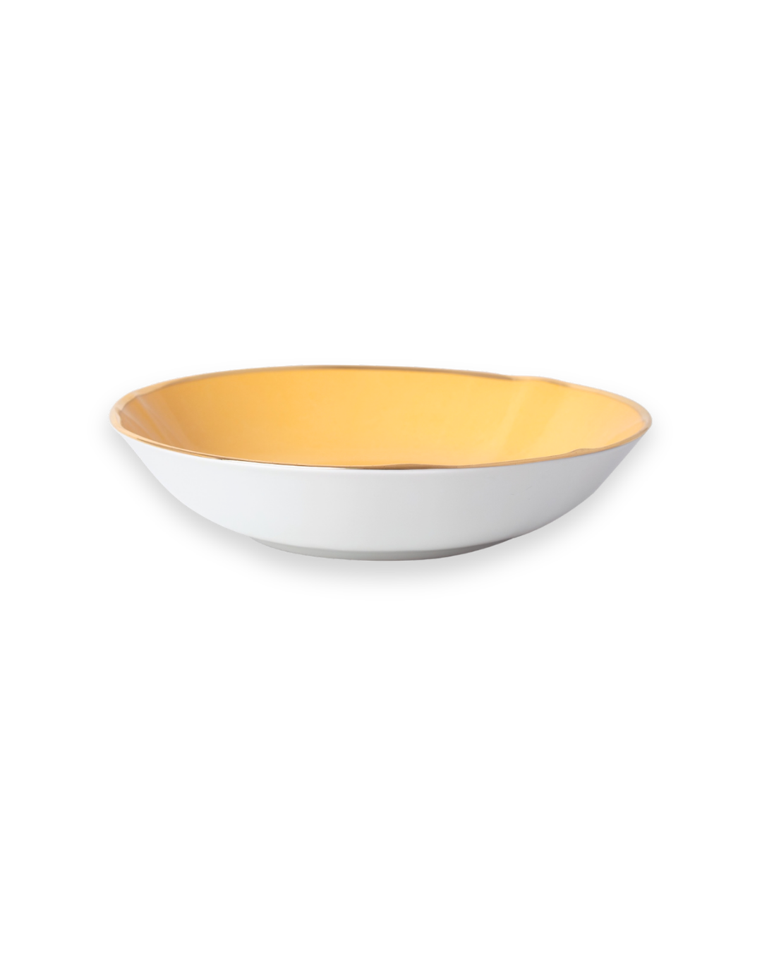 Fine Porcelain Soup Plate - Papaya Color Design | BAHIA