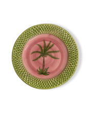 Earthenware Dinner Plate  - Guava Color Design | BAHIA PALM