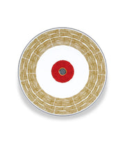 Assiette à dessert en porcelaine fine - Motif bambou couture | BAMBOU