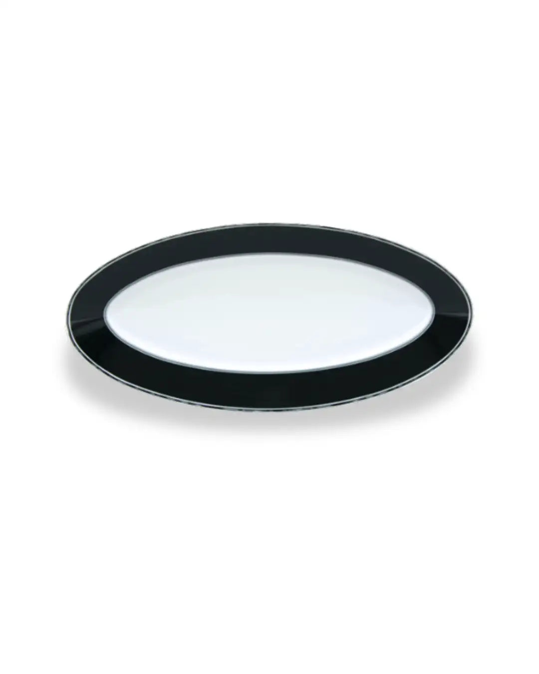 Plat ovale en porcelaine fine – Design Bambou Couture | BAMBOU
