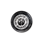 Fine Porcelain Dessert Plate - Black & White Design | The Oracle