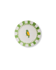 Assiette à Dessert en Faïence - Design Animal Vert Jungle | Royal Animals - Félin