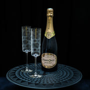 Champagne Glass - Solar Graphic Pattern - 2pcs | JUA