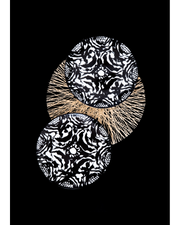 Assiette à Dîner en Porcelaine Fine - Design Noir & Blanc | The Vibration