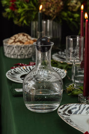 Glass Carafe - Linear Graphic Pattern | JUA